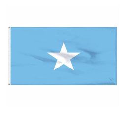 Somalia Flag de alta calidad 3x5 FT National Banner 90x150cm Festival Party Gift 100d Polyester Flagantes impresos en interiores y Bann8161905
