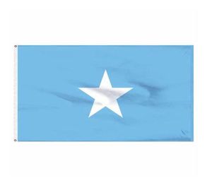 Somalie Flag de haute qualité 3x5 ft Banner national 90x150cm Festival Party Gift 100d Polyester Indoor extérieur drapeau imprimé et Bann8161905