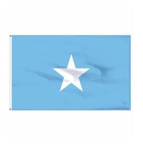 Somalie drapeau de haute qualité 3x5 pi Banner national 90x150cm Festival Party Gift 100d Polyester Indoor extérieur drapeau imprimé et banan2669419