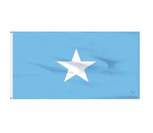 Somalie drapeau de haute qualité 3x5 pi Banner national 90x150cm Festival Party Gift 100d Polyester Indoor extérieur drapeau imprimé et Bann3218260