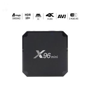 X96 Mini Android 11 Smart TV BOX S905W2 2GB 16GB Quad Core 2.4G 5.8G sans fil WIFI lecteur multimédia décodeur X96mini