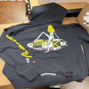 Sommige harten Chrome Crosin Matty Boy Sex Records Graffiti handpilt Hoodies3758683