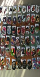SOMESOOR CENTALES STYLES FOIRE Africain Boucles d'oreilles en bois afro Afro Arts Black Boums Bijoux pour les femmes Mélanger 12 paires 25220849