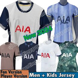 Fils Maddison 23 24 25 Soccer Jersey Home White Football Shirt Away Blue Player Version Kid Kit 2024 2025 3rd Kulusevski Richarlison Pedro Porro Romero Johnson Werner