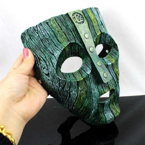 Fils du masque 2 Loki Cosplay Anime Carnaval Partie Demi Visage Enfants Adultes Enfants Halloween Prop Résine Étrange Masques Drôles X0803268r