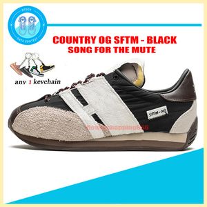 Lied voor de Mute Running Shoes Country OG Sneakers Black Mens Dames Rubber Suede unisex Outdoor Sports Casual Shoe Trainers Maat 36-45