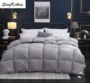 Songkaum 95 White Gooseduck Down Cidilt DUVETS HAUTEND COMPORT COPIRES 100 COPTON COPTON KING QUE LA FILLE LJ2019045858