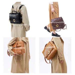 Songmont sac Song Backpack Chocolate Series 16 pouces Large Luxury Cow Hide En cuir ordinateur Niche Designer Medium Women Wcrossbody Tofu Purse Fashion