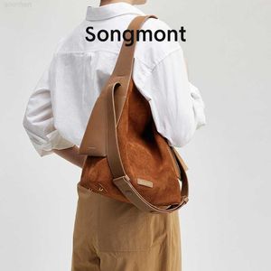Songmont Medium Ear Tote Designer's Lazy Light Backpack Commuter One Shoulder Crossbody Bag