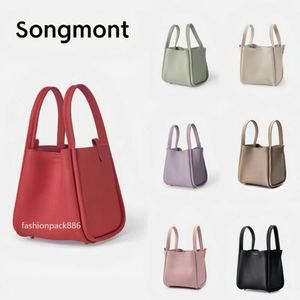 Songmont Medium groentemandversie Vergrendeling Buckle Nieuwe hoge capaciteit emmer handheld Crossbody Damestas Song mode