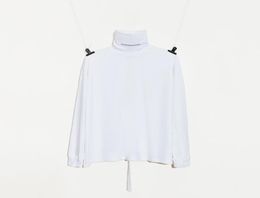 Songsanding t-shirt à manches longues pour hommes Style GDragon Peaceminusone chemise à manches longues à col roulé haut noir et blanc shirt2129512