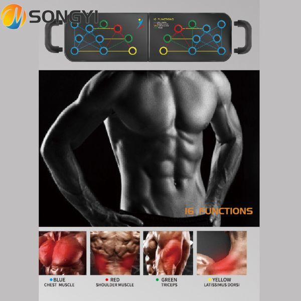 SONGYI Multi Fonction 16 En 1 Push-Up Rack Conseil Formation Sport Fitness Gym Équipement Push Up Stand ABS Exercice Musculaire Y41 X0524