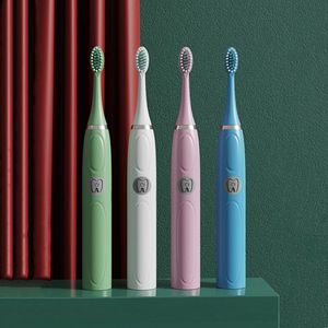sonic elektrische tandenborstel voor mannelijke en vrouwelijke liefhebbers 5-mode usb opladen ipx7 waterdicht sonic electric zwart