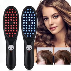 Vibration sonore massage de cuir chevelu peigne.rapie luminothérapie massage peigne anti-coiffure anion brosse brosse soulagement de contrainte 240418