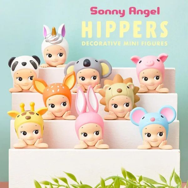 Sonny Angel Blind Box tenant le chin lapin Mystery Box Decor Decor Figures Anime Figures Hippers mignons surprise Box Kids Toy Cadeaux