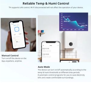 Sonoff th élite 16a 20a módulo de retransmisión smart wifi switch sensor de la humedad del sensor el monitor funciona con Alexa Google Home