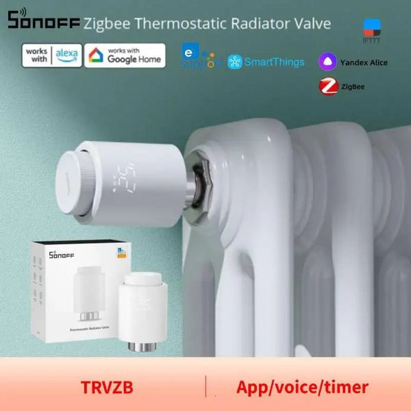 SONOFF Zigbee radiateur thermostatique TRVZB température domestique télécommande intelligente fonctionne avec alexa ZHA MQTT ewelink 240228