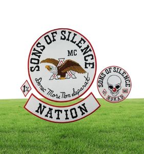 SONS OF SILENCE NOMAD Borduurpatches Biker Volledige Back Size Ijzer Op Jas Vest Motorcycle Patch 59074417955524