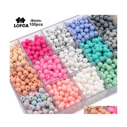 Soothers tandeners lofca 9 mm 100 pcs sile kinderziektes kralen TLEETHER BABY NURSING NEEMACE PAFIFIER CLIP ORAL ZORG