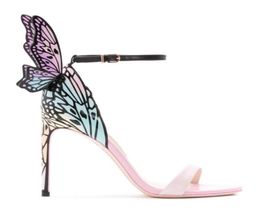 Sophia Webster Brand Design Party Sandals Femmes Butterfly Wings Strap High Heels Colorful Angel Wing Sandalias Wedding Shoes5660230