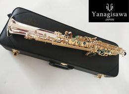 Soprano saxo droit instruments de musique B plat argent professionnel S992 Performance 9428988