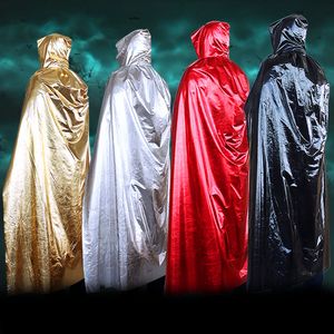 Sorcerer Cloak 4 Kleur Halloween Kostuum Cosplay Theatre Prop Dood Hoody Cloak Devil Long Tippet Cape Free FedEx DHL