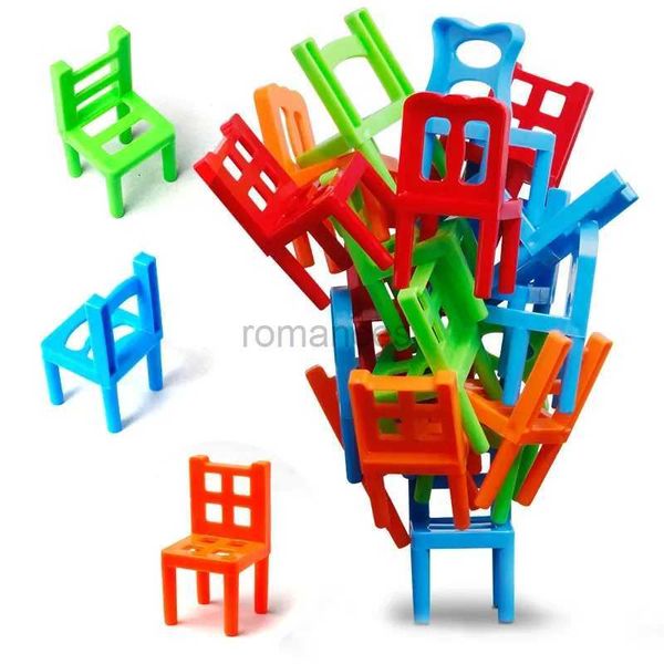 Tri Nesting Jouets empilables 16/24 mini chaises blocs d’équilibre empilés jeux d’échiquier familial formation puzzle pour enfants éducation 24323