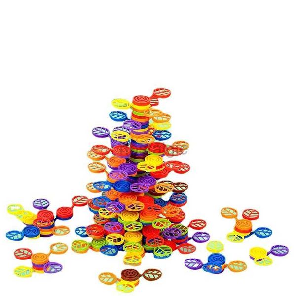 Trier des jouets d'empilage de nidification 60/120 arbre arc-en-ciel en plastique blocs empilés Balance Building Build