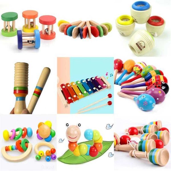 Clasificación de anidación, juguetes apilables, claqueta para bebé, juguete educativo Montessori, rompecabezas 3D con sonido, rompecabezas sensorial de madera, entrenamiento cerebral, juguete de aprendizaje intelectual 240118