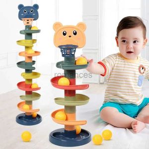 Tri nidification empilage jouets bébé jouets rotatif roulement balle planeur tour enfants éducation précoce piste boîte-cadeau 24323