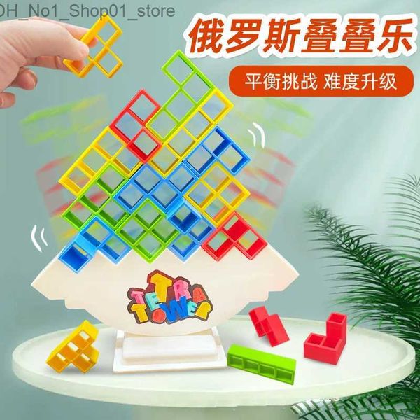 Tri Nesting Stacking Toys Balance Block Tower Kid Stack Attack Game Board Building Puzzle Stacking Assembly Brick Jouet éducatif pour enfants Adulte Q231218