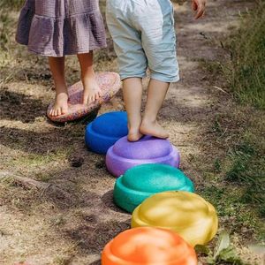 Tri Nesting Empilage jouets Enfants Crossing River Stone Formation Enfants Équilibre Coordination Compétences Jouets Stap Stones Famille Jeu Cadeaux 231128