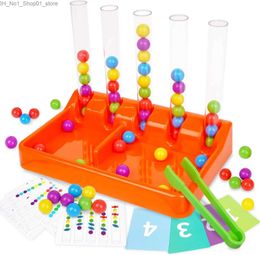 Clasificación Nesting Stacking Toys Color Toy Rainbow Beads Matching Montessori Toys Math Counting Juego educativo STEM para habilidades motoras finas Q231218