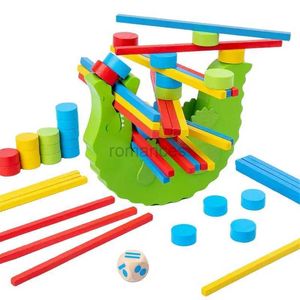 Tri nidification empilage jouets jeux d'éducation de la petite enfance bloc d'équilibre de crocodile et compétences multijoueur interactif pour enfants 24323