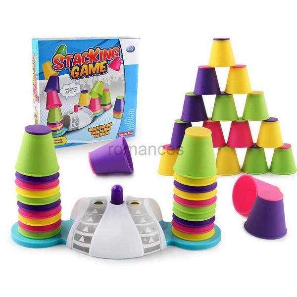 Tri nidification empilage jouets tasse pliante emballage jeu jouet ensemble main vitesse compétitive haute logique formation conseil éducation famille fête cadeaux 24323