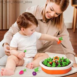 Tri Nesting empilage jouets enfants carotte récolte puzzle Montessori jouets bébé retirer radis mémoire jeux de formation Interaction parent-enfant éducatif Q231218
