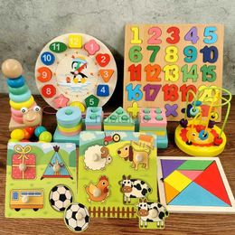 Trier des jouets d'empilement de nidification Montessori bébé 12 mois de puzzle en bois perles de la petite enfance garçons et filles xylophone 1 2 3 ans 24323