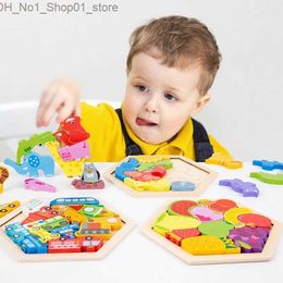 Tri Nesting Stacking Toys Montessori Jouets en bois pour bébés Garçon Fille Jeux de développement de bébé Puzzle en bois Enfants Jouet d'apprentissage éducatif Cadeau de Noël Q231218