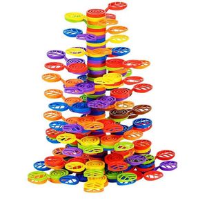Tri nidification empilage jouets Montessori enfants arbre bloc jouets construction équilibre jeux perçu couleur éducation interactive 24323