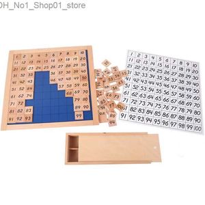 Sorteren Nestelen Stapelen Speelgoed Montessori Speelgoed Houten Telblokken Puzzels Wiskunde Honderd Bord 1-100 Opeenvolgende Getallen Educatief Speelgoed Voor Kinderen Q231218