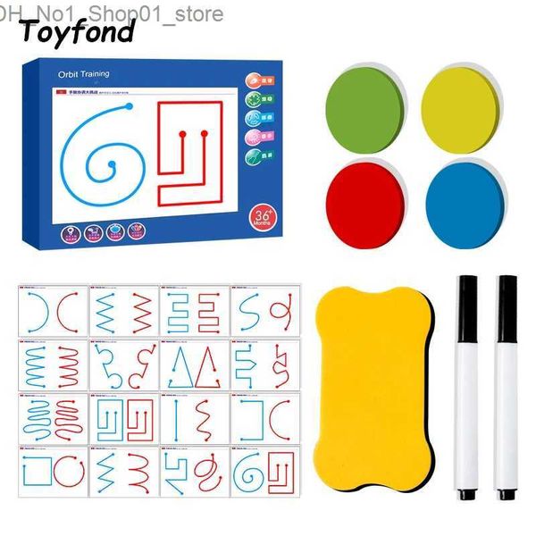 Tri Nesting Stacking Toys Montessori Trajectoire Formation Dessin Jouets éducatifs Enfants Cerveau gauche et droit Stylo Orbite Aides pédagogiques Enfant Cadeau Q231218