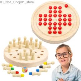 Tri Nesting Stacking Toys Puzzle Memory Toy pour enfants Jeu d'échecs éducatif Surface lisse logique apprentissage des tout-petits bébés Accueil École Voyage Q231218