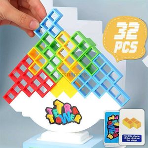 Clasificación de anidación de juguetes apilables Torre Rebrix Juego de bloques apilados equilibrados Conjunto de tablero de rompecabezas de equilibrio Juego de juguetes educativos para niños 24323