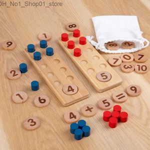 Tri Nesting Stacking Toys Dix cadres Conseil de comptage Peg enfants Math Toy Maternelle Préscolaire Aides pédagogiques Montessori Éducatif Q231218