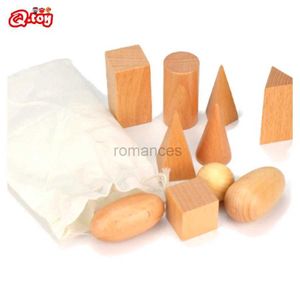 Tri Nesting Jouets empilables Bloc en bois forme géométrique jouet cognitif 3D Montessori jeu d'apprentissage et d'éducation mathématique 24323