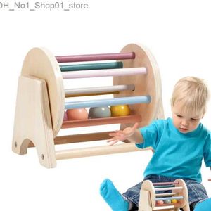 Sorteren Nestelen Stapelen Speelgoed Houten Roller Ball Drop Toy Montessori Educatief Kleurleren Zintuiglijk Speelgoed Interactief en leuk spel Verjaardagscadeau voor kinderen Q231218