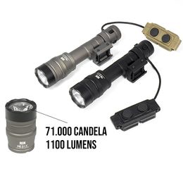 SOTAC CD REIN 2.0 Wapen Licht Hoge Candela Scout Light Head 1100 Lumen/950 Lumen Met 20mm Rail Mount en RemoteSwitch LCS