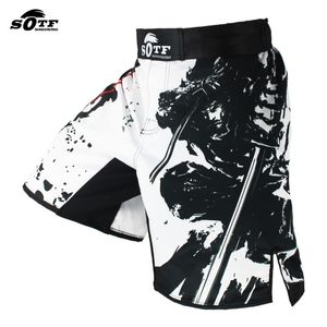 SOTF noir taille élastique Bushido Fitness féroce ninja combat sport short Tiger Muay Thai mma short vêtements de boxe boxe thai 220511