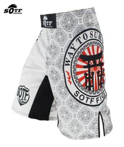 Sotf blanco estilo japonés imprimo feroz rugido fitness pantanos cortos mma de lucha pantalones cortos tigre muay thai boxing ropa pretorian513477777
