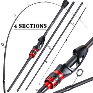 Sougayilang 085G Soft Tip Fast Action Carbon Fiber Spining Fishing Rod 21m gietstangen Stream Lake voor bas Pike 240307